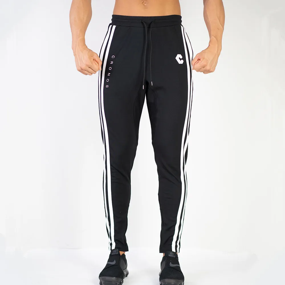 Мужские спортивные брюки для бега обтягивающие хлопковые занятий фитнесом