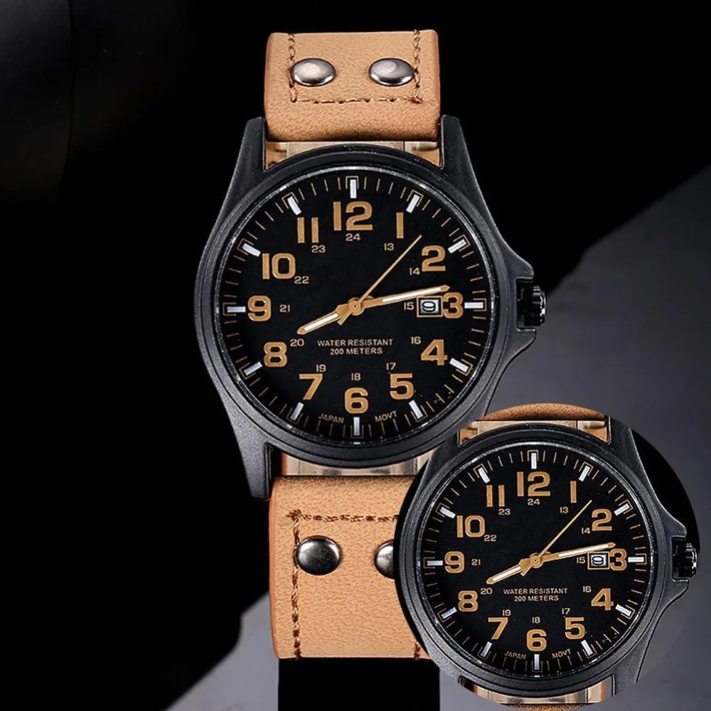 Потрясающие Новые Роскошные Кварцевые Спортивные армейские с Циферблатом из