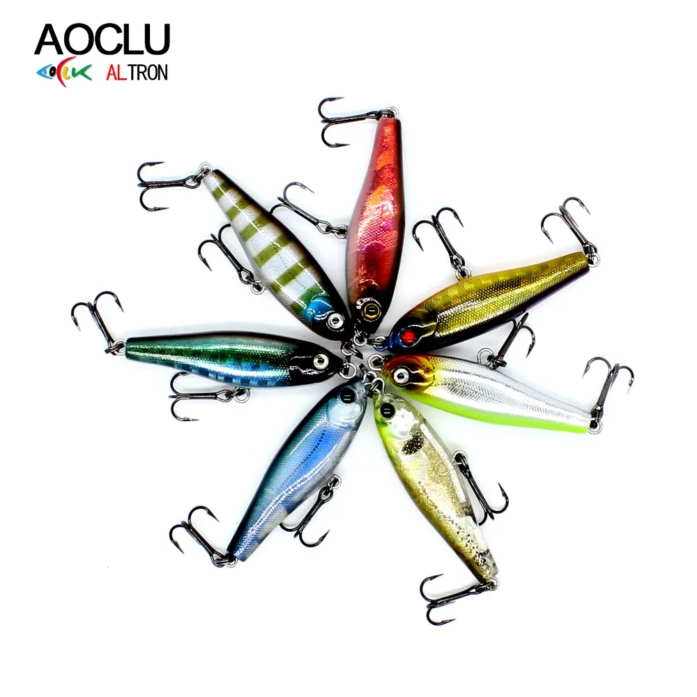 AOCLU воблеры 7 шт./лот супер качество цветов 38 мм твердая приманка карандаш