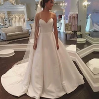 vestido de noiva princess satin off the shoulder wedding dresses ball gown real photos bridal gowns