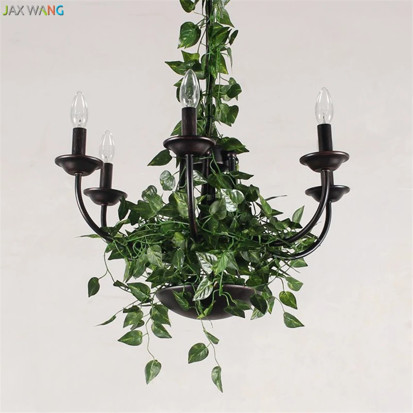 Jax новые творческие минималистский ресторан Кафе Люстра 6 головы лампы гладить