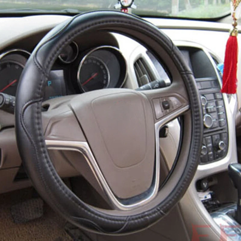36 50 см Черная мягкая овчина модель для автобуса MPV диаметр 38 40 42 45 47 см|car steering wheel