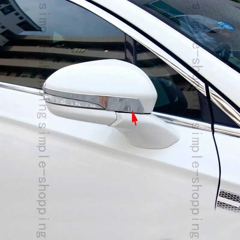 2 шт нержавеющая сталь заднего вида зеркала Накладка для Ford Fusion Mondeo 2013-16