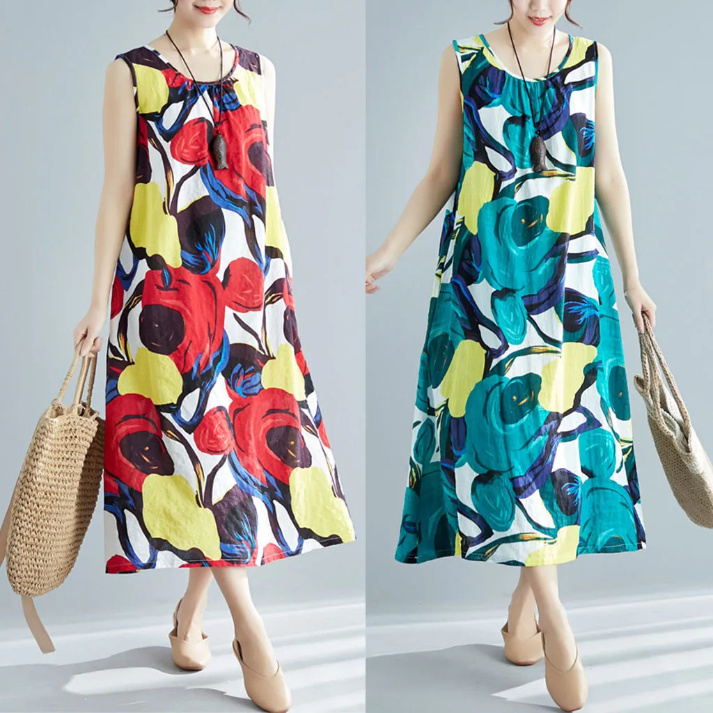 2019 женское летнее платье новое поступление дамское с принтом маленькое свежее