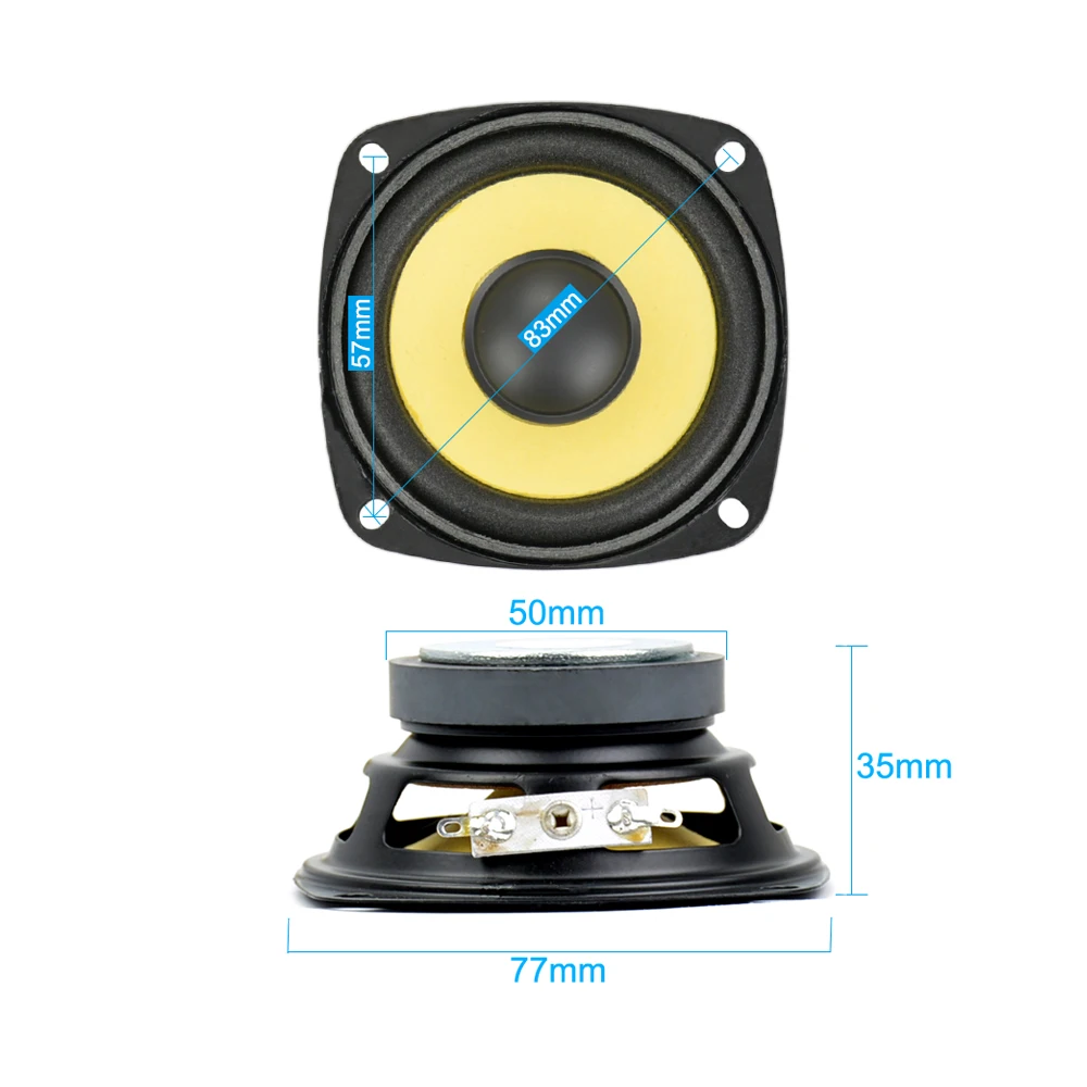 AIYIMA 2Pcs 3 Inch Full Range HIFI Audio Speakers Driver 4 ohm 10W DIY Multimedia Sound Amplifier Music Speaker Loudspeaker Home images - 6