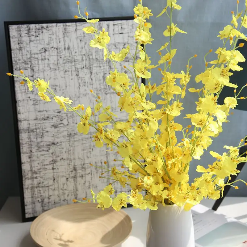 100 см шелковые орхидеи Oncidium Моделирование искусственных цветов цветок танец