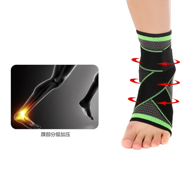 

1 Piece Ultralight Sports Elastic Ankle Support 3D Weaving Elastic Nylon ports Safety Bandage Support Brace Foot Wrap Protection
