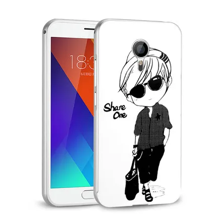Boy Чехол для Meizu MX5, металлическая алюминиевая рамка, зеркальный акриловый чехол для Meizu MX5 MX 5, защитный чехол для мобильного телефона s 5,5" - Цвет: Boy