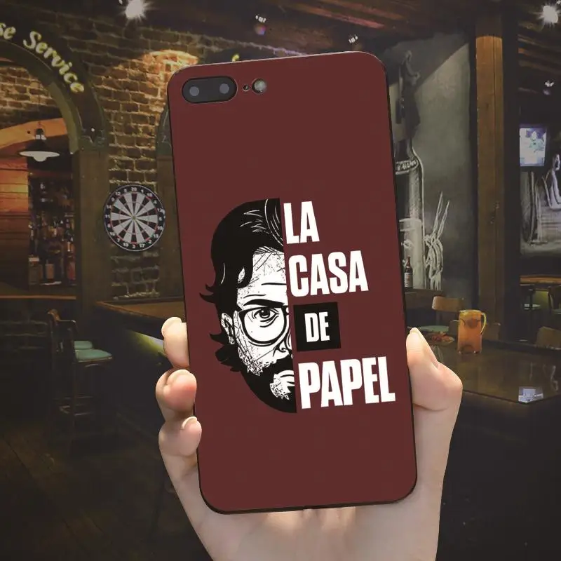 ZOJANENA Испания ТВ La Casa de papel Телефон чехол для iphone 6 6s 7 8 плюс 5S SE 5 10 X Черный Обложка