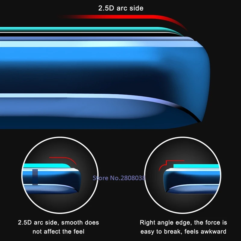 GerTong полное покрытие закаленное стекло для Huawei Honor 10 Lite P30 Pro черная Премиум Защита