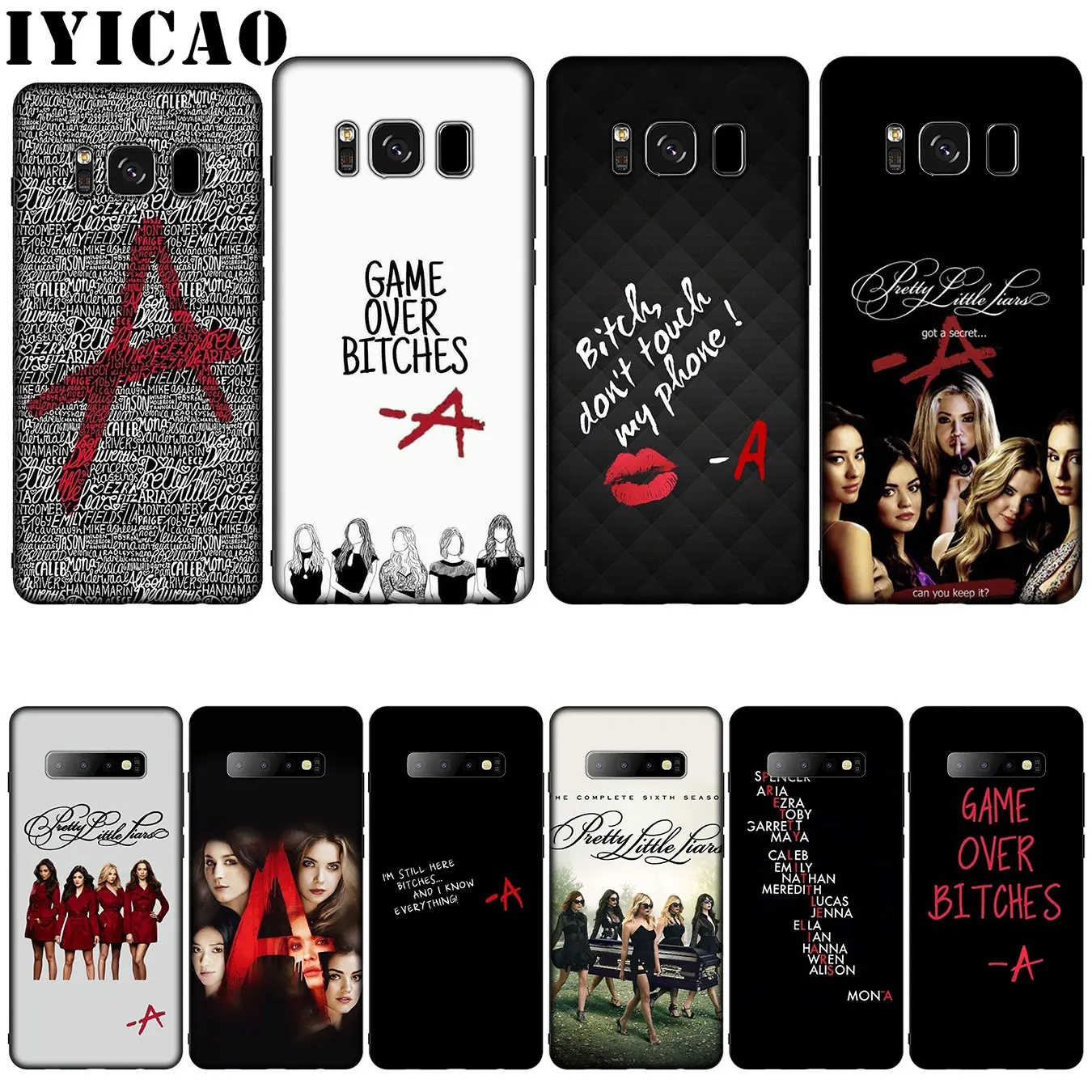 Iyicao надписью Pretty Little Liars и ТВ силиконовый мягкий чехол для телефона samsung Galaxy S10 S9 S8