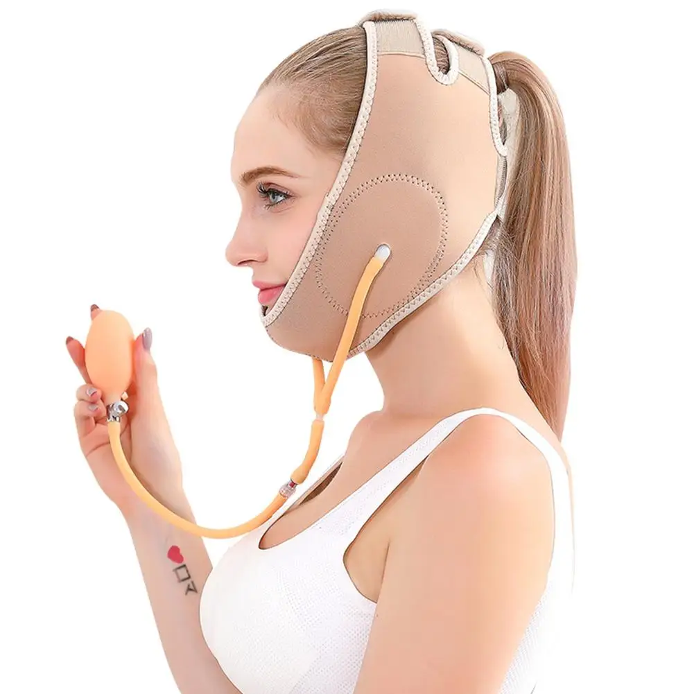 Надувная маска для похудения лифтинг повязка лица V подтяжка подбородка