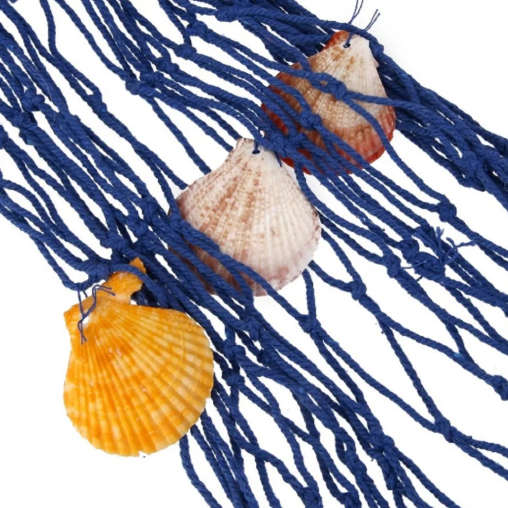 Средиземноморская ручная морская хлопковая нить рыболовная сеть с ракушками