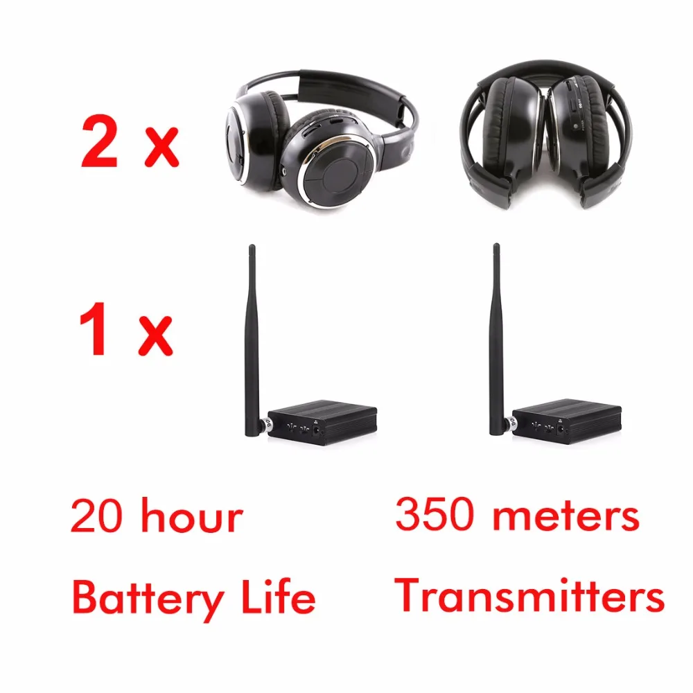 Профессиональные бесшумные наушники Disco Sound System RF беспроводные гарнитуры (2