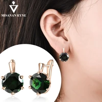 misananryne new arrival aaa cz element stud earrings for women vintage crystal girl earrings statement wedding jewelry
