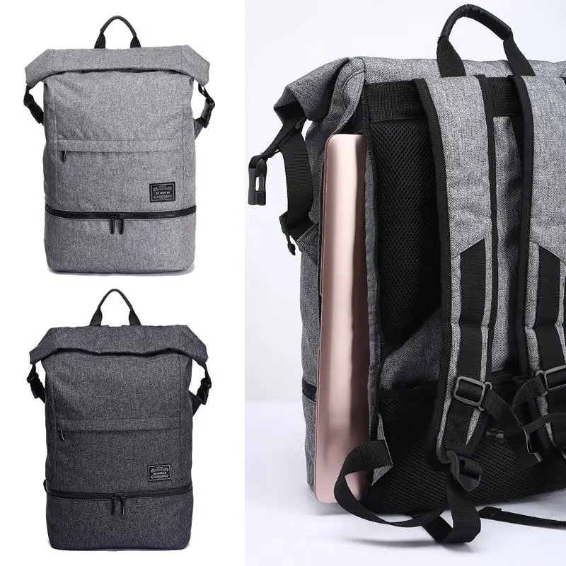 

Casual 15.6 inches Men Travel Bagpack Waterproof Anti Theft Canvas Rucksack Daypack College Students School Bag Laptop Backpack