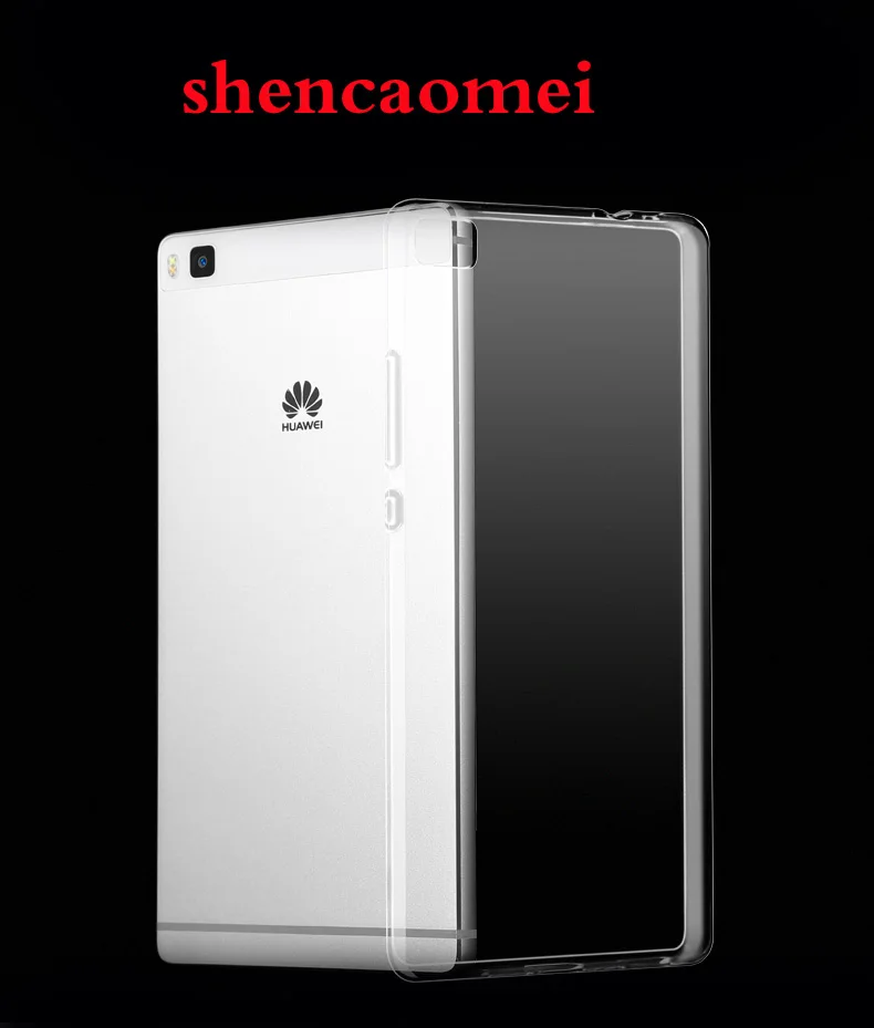 

3PCS Transparent Clear TPU case For Huawei P8 Silicone soft case