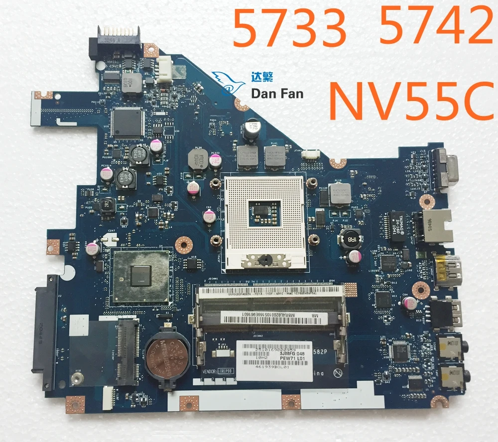 Материнская плата для ноутбука ACER Aspire 5733 5742 NV55C MBR4L02001 определенная модель 100%|pew71
