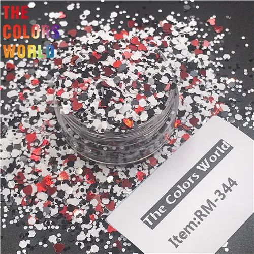 RM-344 50g TCT-287, разноцветные ногти, блеск для дизайна ногтей, блеск для тела, живопись для лица, макияж, хна, гель-пудра, фестиваль, ручная работа, сделай сам - Цвет: RM-344 50g