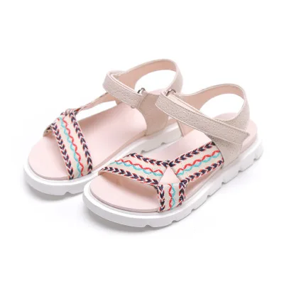 Многоцветный Детские сандалии; повседневная обувь с открытым носком; Удобный светильник; детская летняя пляжная обувь; сандалии на мягкой подошве для девочек; камуфляжные сандалии для мальчиков - Цвет: Многоцветный