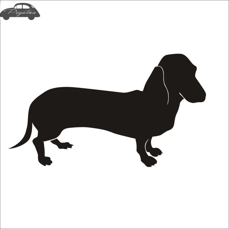 Автомобиль Pet Shop наклейка такса с собакой плакаты виниловые настенные