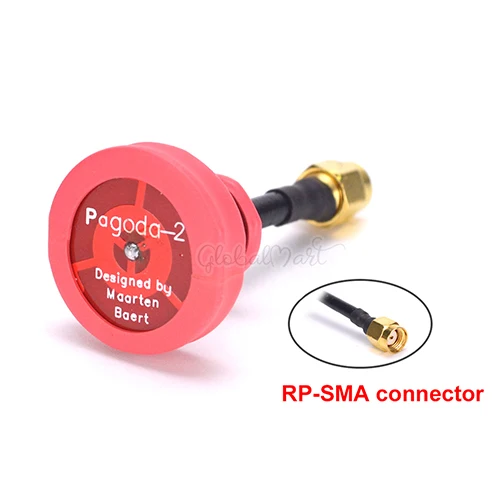 1PCS RP-SMA Short Пагода 2 пагода-2 5,8 ГГц FPV антенна SMA и RP-SMA Разъем для RC FPV гоночный Дрон Квадрокоптер Wizard X220S - Цвет: 1PCS RP-SMA Short