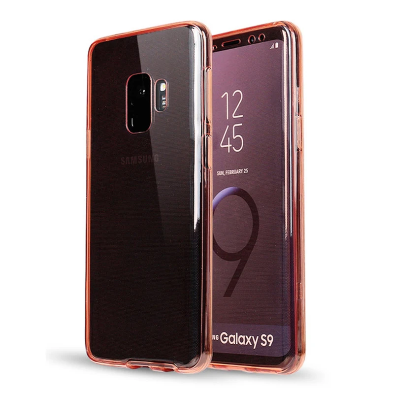 100 шт полный корпус 360 градусов Защита Прозрачный чехол для Samsung Note 9 8 S9 S8 Plus S7 Edge