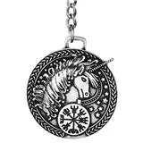 1 шт. Vegvisir компас Odin символ Руна брелок-Шарм лучший друг подарок Norse ювелирные изделия в стиле викингов