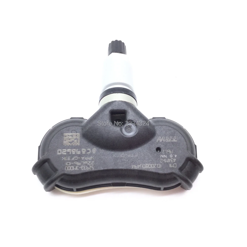 4 X подлинные TPMS для Kia Rio Sportage hyundai IX35 Elantra Accent 434 МГц с шиномонтажным клапаном типа гайки комплекты 52933-3M000 529333M000