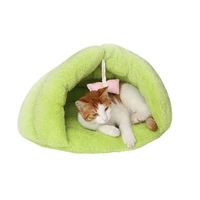 3 colors soft fleece winter warm pet dog bed small dog cat sleeping bag puppy cave bed cat house cat warm nest high quality
