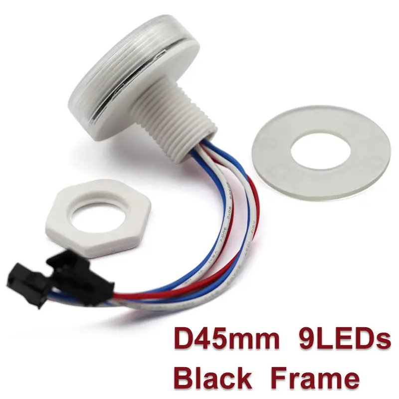 Цифровой rgb ucs1903 smd 5050 45 мм 9 светодиодов пиксельный светодиодный светильник