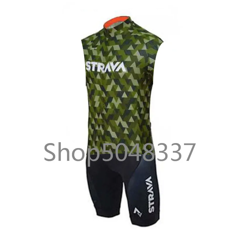 Strava без рукавов Велоспорт Джерси комбинезон лето 2019 Ropa Ciclismo Велосипедное трико