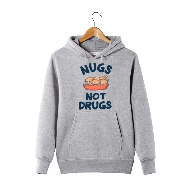 Фото Толстовка с капюшоном Nugs Not Drugs от Hippie Runner Женская одежда Толстовка с капюшоном Nugs Not Drugs от Hippie Runner Женская одежда