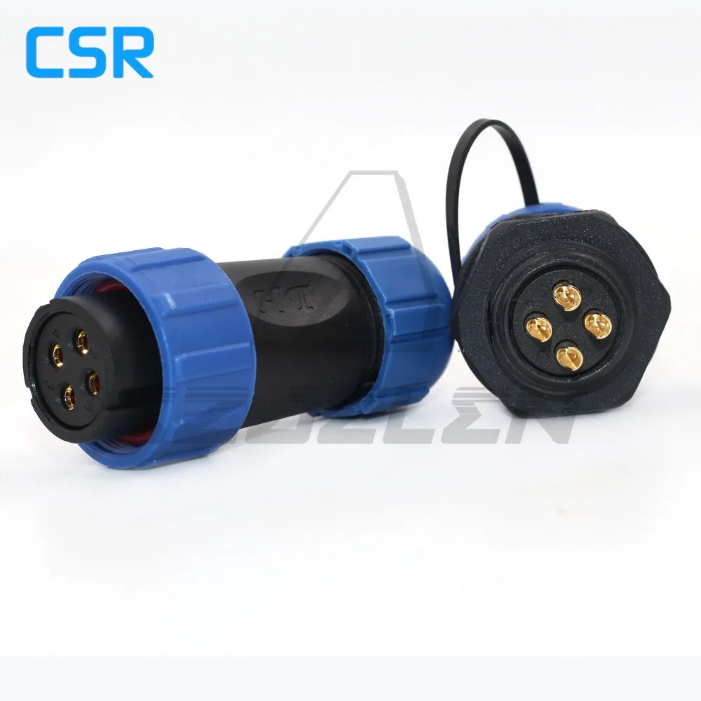 Водонепроницаемый 4-контактный авиационный кабельный Штекерный разъем szjпок типа SP21 IP68