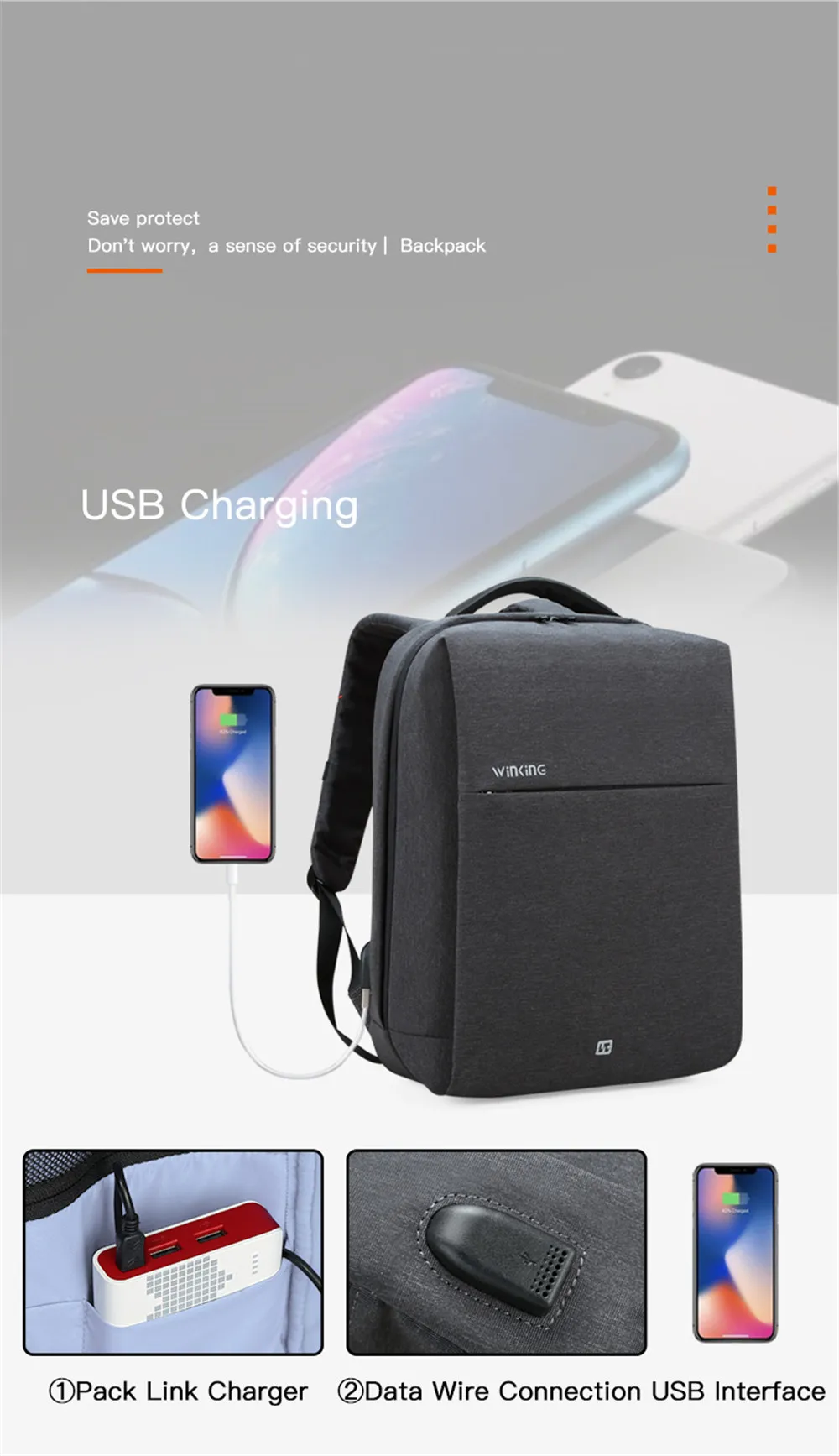 Нейлоновый мужской рюкзак с usb зарядкой, 15,6 дюймов, сумка для ноутбука, для подростков, мальчиков, мини-рюкзак для женщин, деловая школьная сумка, дорожная сумка Mochilas