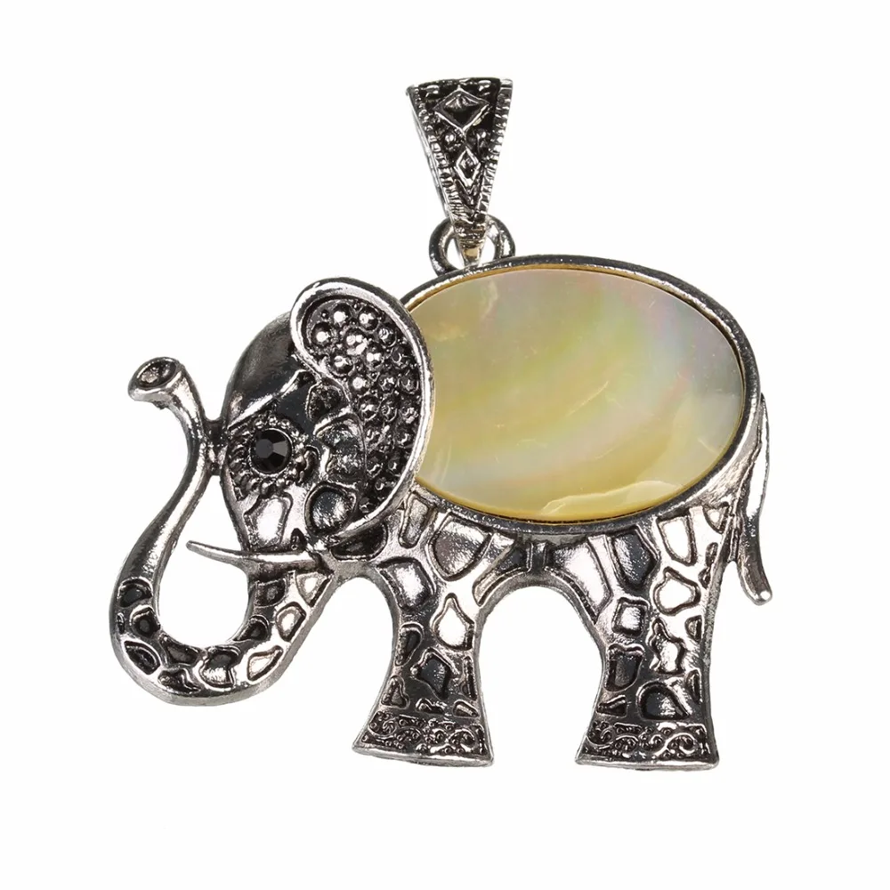 Винтажный натуральный кулон с жемчужной раковиной античный серебряный цвет