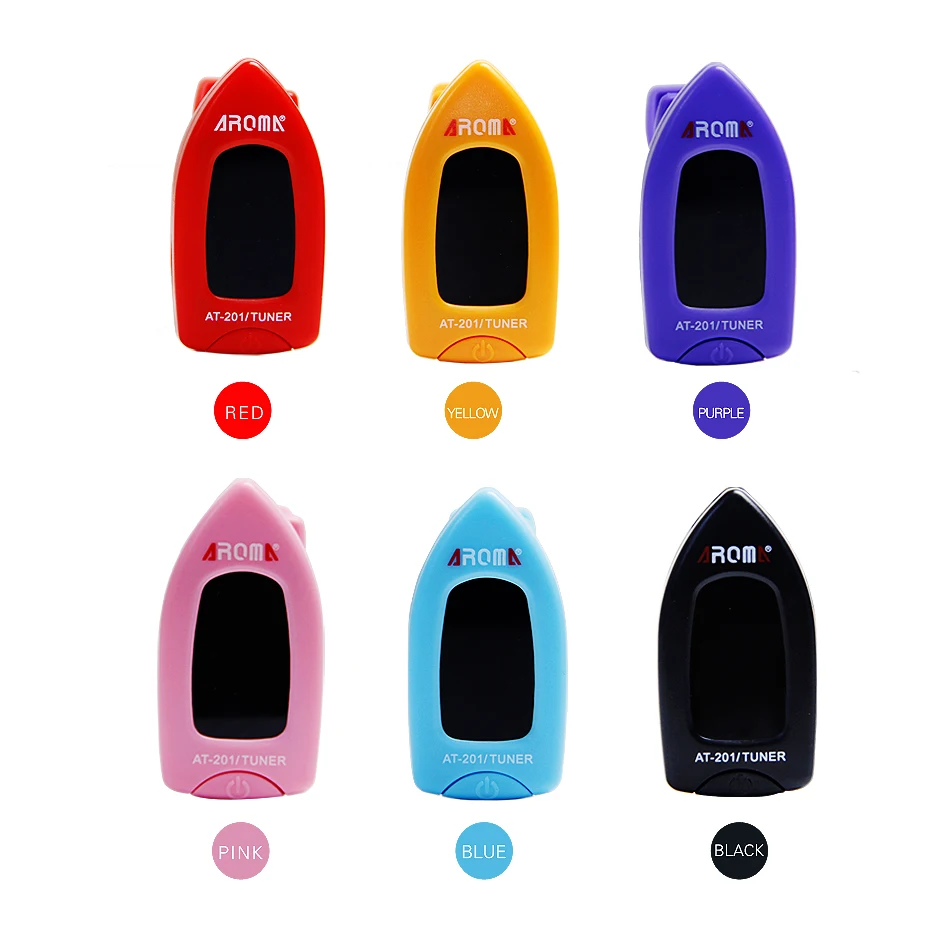 Ароматический мини тюнер AROMA AT 201 с клипсой гитарный для скрипки укулеле тюнер|tuner