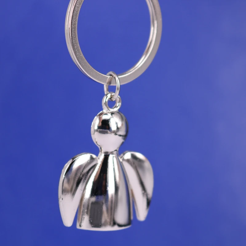 50Pcs/Lot Festival Gift Metal Key Chains Key Ring Angel Keychains