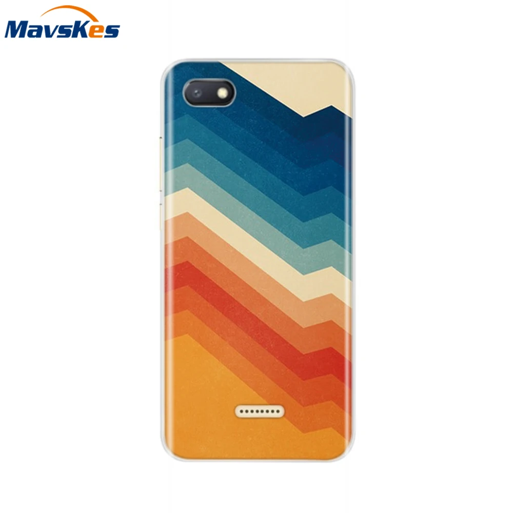 50 Чехол для Xiaomi Redmi 6A 5,4", мягкий чехол из ТПУ, чехол, силиконовый чехол, милые сумки, чехлы для Xiomi Redmi 6, чехол для телефона - Цвет: 50
