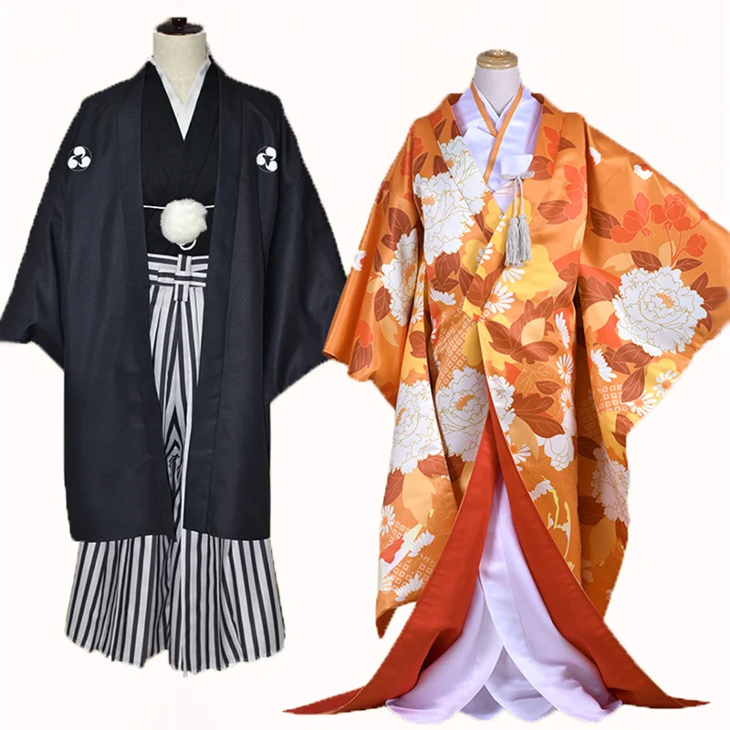 Kamisama Поцелуй рисунок Нанами и Tomoe японский свадебное платье кимоно Маскарадный
