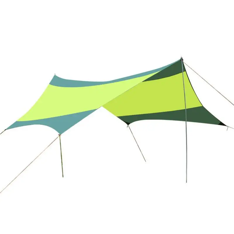 550*560CM Tarp Sun Shelter 210T oxford silver coated Anti UV Rainproof Beach Tent Pergola Awning Canopy Camping Sunshelter | Спорт и