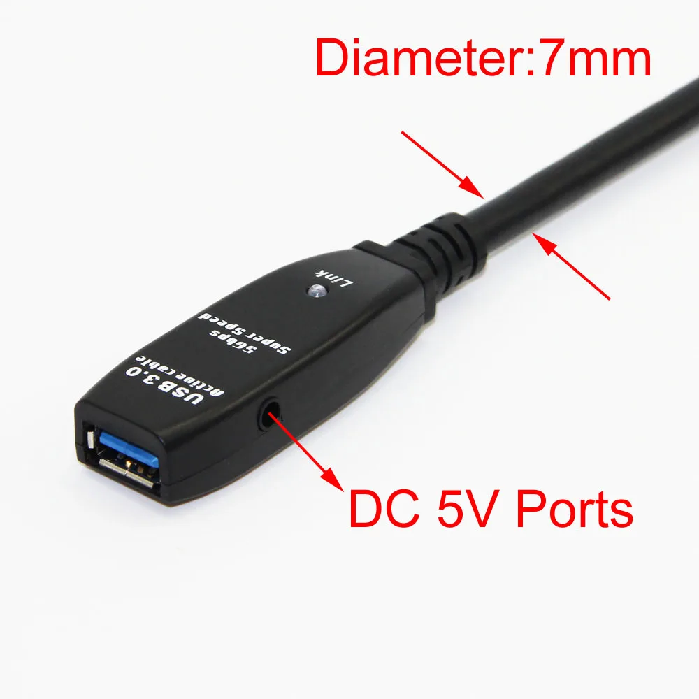 Активный ретранслятор Bochara USB 3 0 Удлинительный кабель встроенный чипсет IC штекер