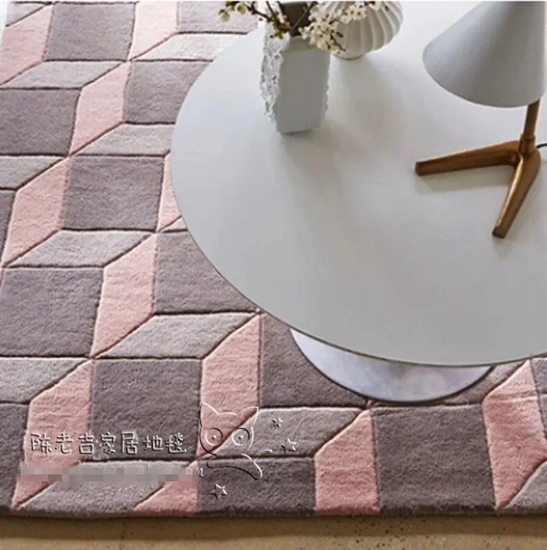 Новое поступление акриловые абстрактные коврики с геометрическими узорами и