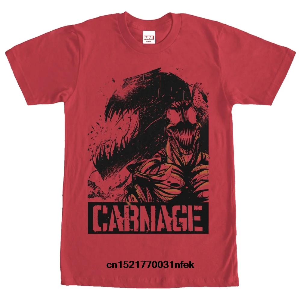 Gildan Men T shirt Marvel Carnage Shadow s Graphic Shirt fortnite funny t-shirt novelty tshirt women | Мужская одежда