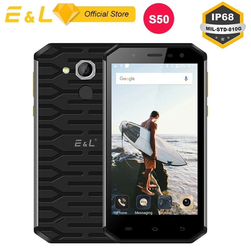 E & L S50 прочный мобильный телефон водонепроницаемый ударопрочный IP68 Телефон 5 0