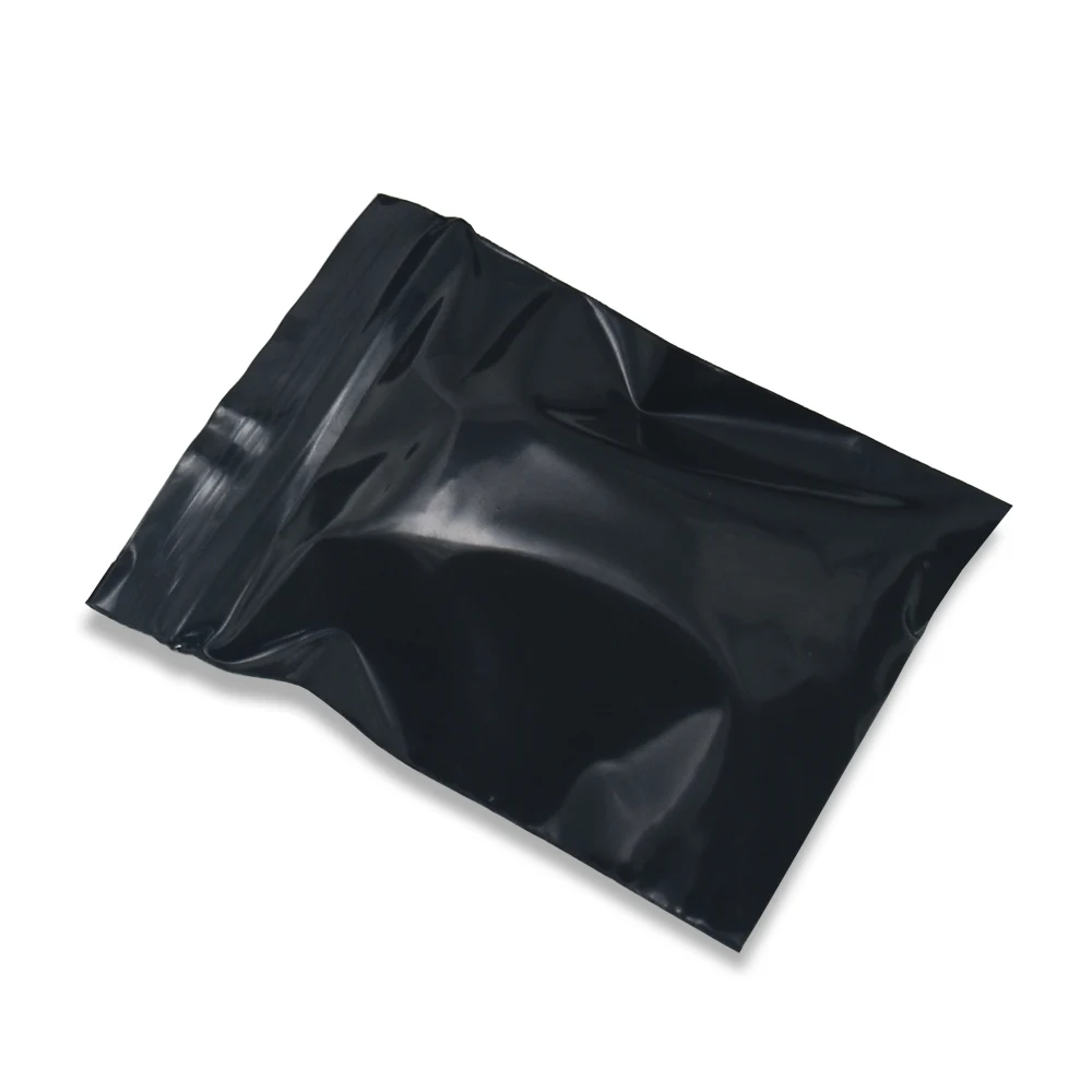 

DHL Wholesale 7*10cm Black Plastic Zip Lock Bags Self Seal Resealable Packing Pouches Ziplock Sundries Grocery Package Bags