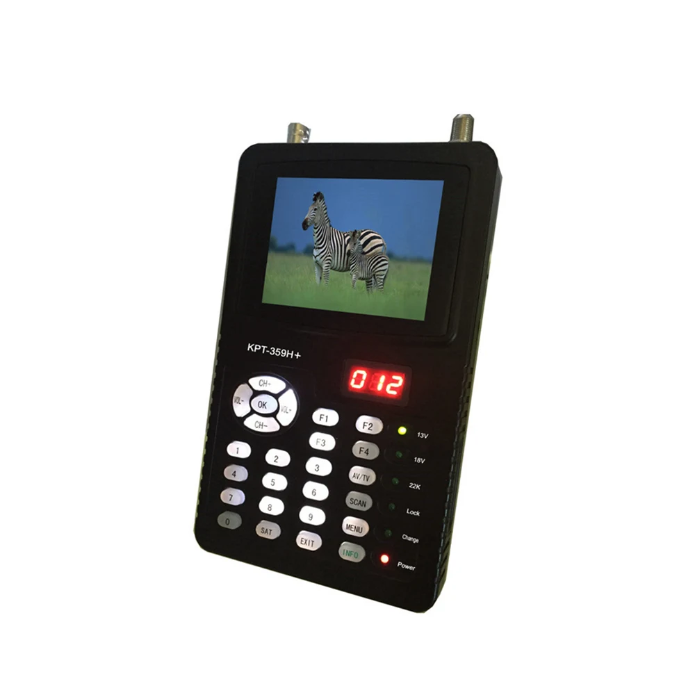 KPT 359H + 3 5 дюймов ручной DVB S2 MPEG4 спутниковый Finder Монитор AHD 359 plus для MP4 видео камеры