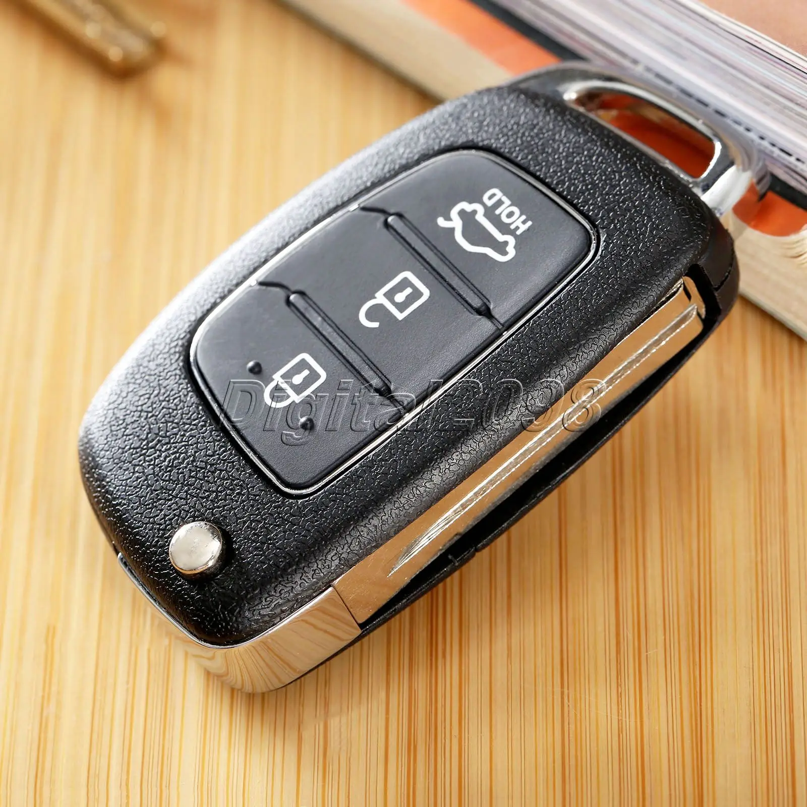 Yetaha Сменный Чехол для автозапчастей с 3 кнопками откидной складной чехол