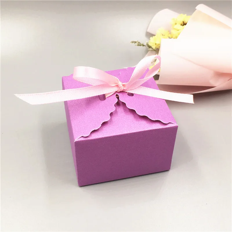 Крафт картонная коробка для хранения Сладкий День Святого Валентина Свадебный