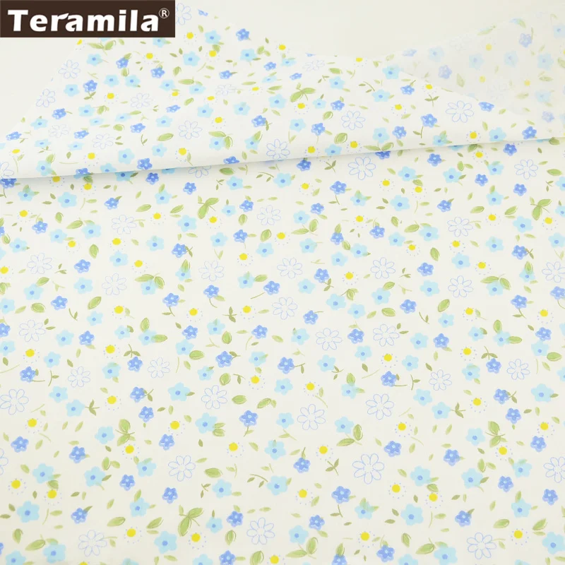 50cmx160cm Книжная ткань 6 шт./партия 40x50 см синие цветы тема саржа хлопок текстиль лоскутное материал для шитья самодельный Telas Скрапбукинг Tecido - Цвет: 50cmx160cm